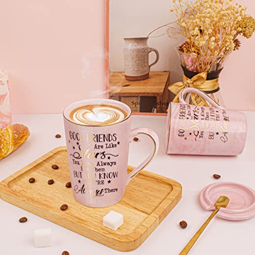 Best Friend, Friendship Gifts For Women - Sister Gifts From Sister - Friendship Gifts For Women Friends - Unique Birthday Gifts For Friends, Her, Sister, Bff - Ceramic Marble Sock Coffee Mug Set 14 Oz #TOP3