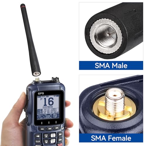 Bingfu Antenne Radio VHF Marine Mâle SMA Caoutchouc Souple 15 cm – vue 5