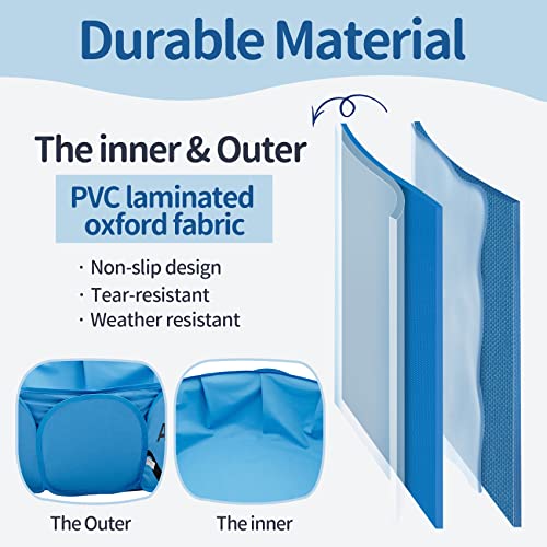Alvantor Piscina para animais de estimação, banheira, piscina, para crianças, gatos, filhotes, duche