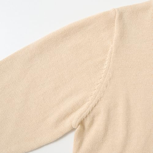Image of Miipat Toddler Girls Cardigan Long Sleeve Bolero Shrug Kids Knit Sweater Cover Up Button Closure Cropped Tops