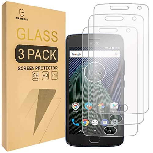 Mr.Shield [3-PACK] Designed For Motorola Moto G5 Plus/Moto G Plus (5th Generation) [Tempered Glass] Screen Protector [Japan Glass With 9H Hardness] with Lifetime Replacement
