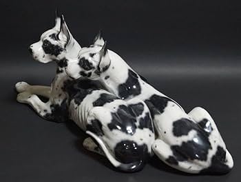 グレードデーン 陶器 置物 オブジェ インテリア 犬 白黒  イタリア製 楽天市場】グレートデン 置物 犬 インテリア オブジェ 陶器