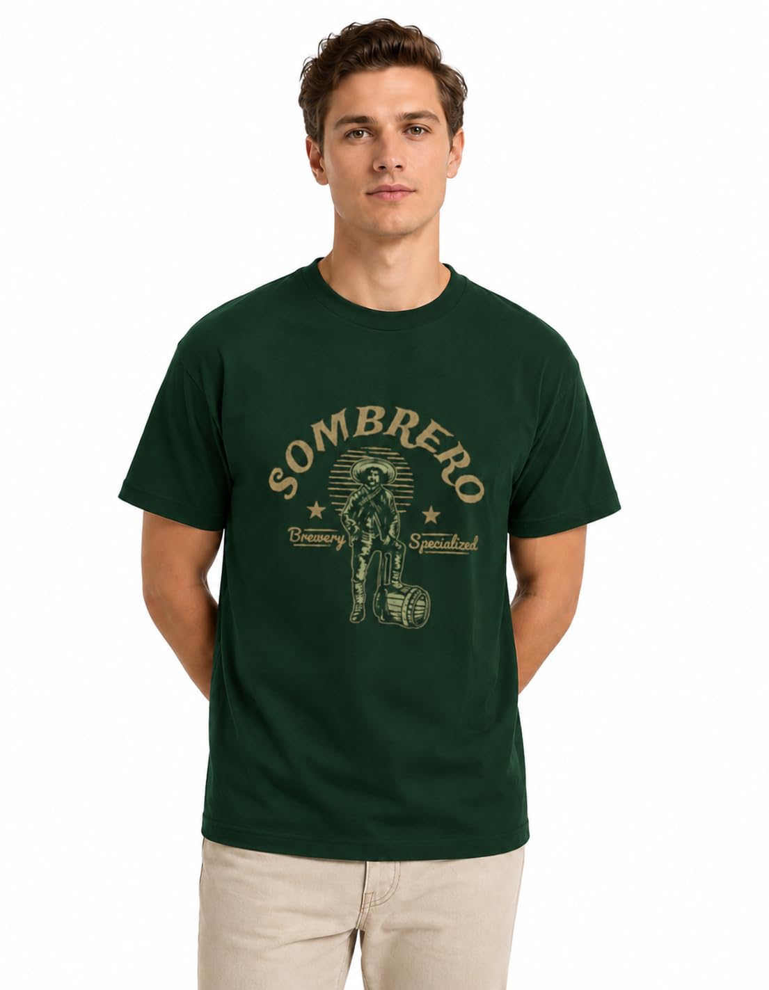 Unisex Short Sleeve T-Shirt Regular Fit Classic Crew Neck Adult Cotton-picture-45