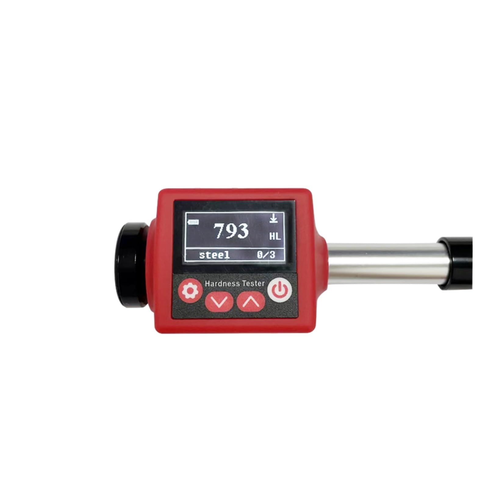 Testeur de dureté, Testeur de dureté en acier 6 en 1 HRC HRB HB HS HL, duromètre métallique for métaux, test de dureté non destructif, Instruments de mesure,Testeur de duromètre(Metal Hardness-grey)