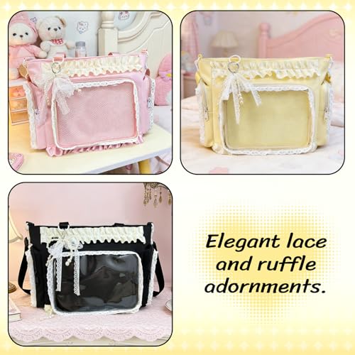 Bolso Tote Crossbody Kawaii con accesorios miniatura 6