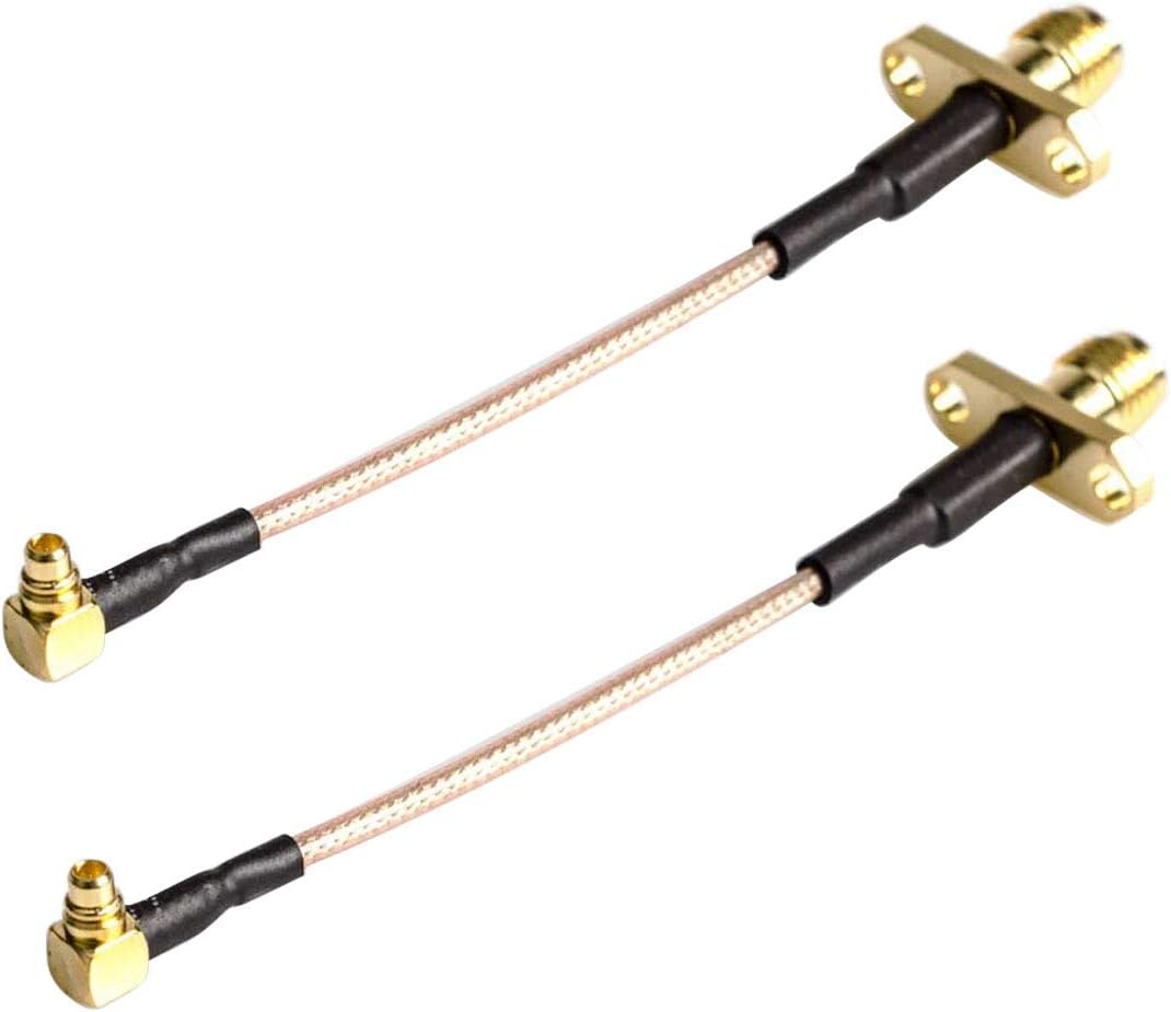 AKK MX06 2pcs 5G8 90 Degree MMCX to SMA Pigtail FPV Antenna Connector