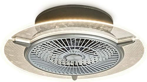 Miniatura 2 de DNYSYSJ Ventilador de techo con kit de luz LED regulable de 22 pulgadas, lámpara moderna de velocidad de viento ajustable, ventilador de techo LED