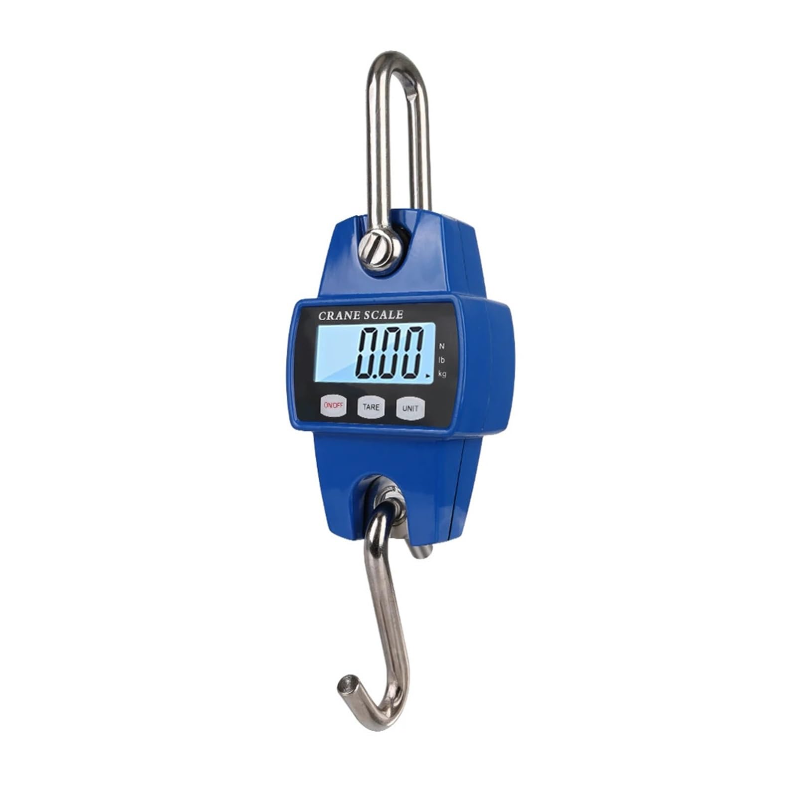 Gqnblvhzupdm Blu Crane Scale, Stainless Steel Crane Scale Weight 300Kg Electronic Digital Heavy Duty Hanging Hook Scales Portable