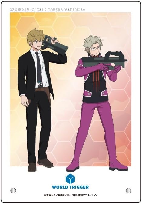 Overglad WTT-034 World Trigger Acrylic Panel Voluntary Training Ver. Sumiharu Inukai & Rokuro Wakamura
