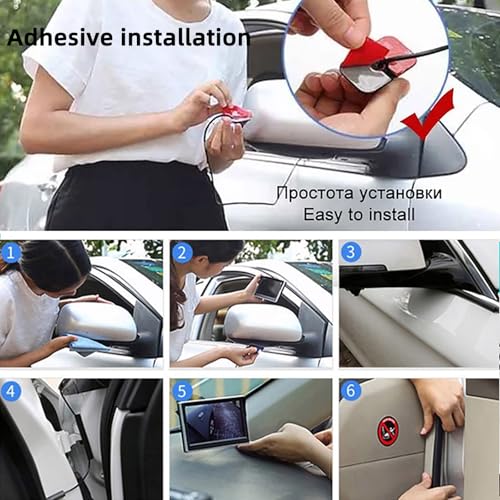 Image of Car Side Rear View Backup Camera Reversing 5 in Monitor Reverse Image Front Parking Night Vision Rear Mirror Positive for Vehicle