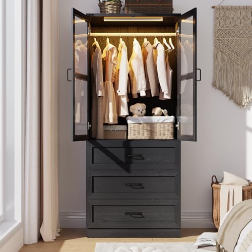 75" Tall Farmhouse 2 Doors Arm...