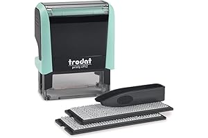 Self-Inking Address Label Stamp: Printy 4.0 Typomatic (Pastel Green)