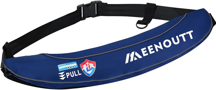 Manual Inflatable Belt Pack,Inflatable PFD Waist Belt,PFD for Paddle Boarding for SUP Paddleboarding Fishing Boating Kayakingfit 80-330 lbs