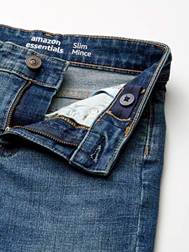 Amazon Essentials Kids Boys Stretch Slim-Fit Jeans, Everest Medium Wash, 6 Husky - Image 3