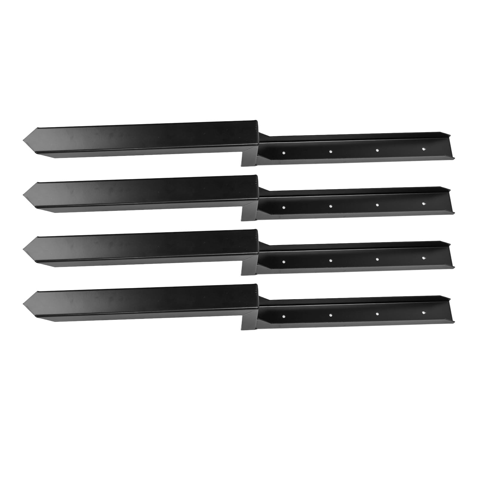 Kit de Soportes de Poste Cerca, Diseño en Forma Acero Servicio Pesado, Soporte 3D, Instalación Fácil Cerca Madera Rota Inclinada (4 Paquetes)