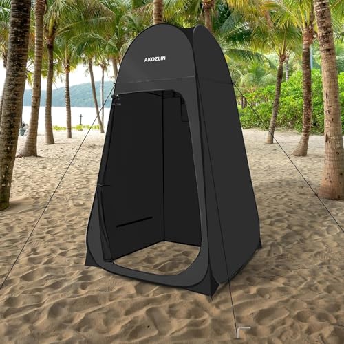 Image of AKOZLIN Portable Pop Up Shower Privacy Shelters Instant Tent Dressing Changing Outdoor Camping Toilet Tent