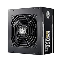 Cooler Master MWE 850 Gold V2, Modulares PC-Netzteil (EU-Stecker), 80 Plus Gold, 850 Watt Netzteil mit Flachkabel, 120mm HDB-Lüfter, Temperaturschwelle 50˚C