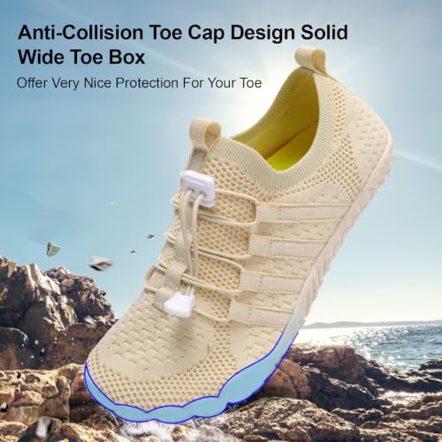 Image of XIHALOOK Athletic Hiking Water Shoes Womens Mens Quick Dry Barefoot for Beach Walking Kayaking Surfing Training