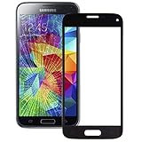 DINGJIA DINGJIA Lente de Cristal Exterior de Pantalla Frontal Superior for Galaxy S5 Mini (Azul Oscuro) (Color : Black)