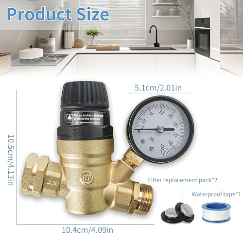 Vidonio JYZ002 Rv Water Pressure Regulator thumb #2
