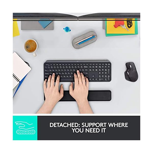 Logitech MX Keys Kabellose Tastatur, Bluetooth & USB-Empfänger, USB-C Anschluss, 5-Monate Akkulaufzeit, Easy-Switch… – Bild 4
