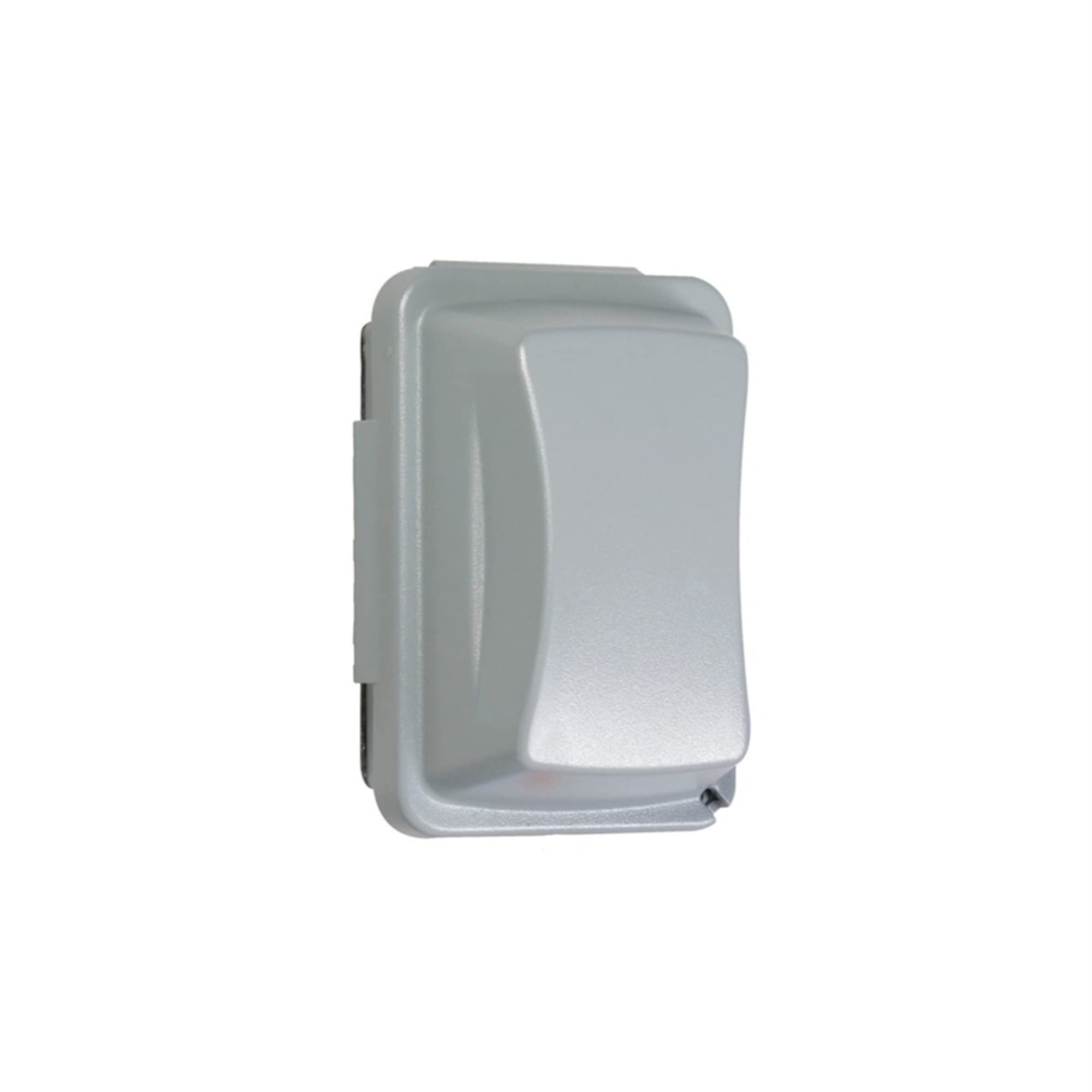 TayMac MM410G Non-Metallic Weatherproof Receptacle Cover, 5-1/2 in L X 2-3/4 in W, Gray, Polycarbonate, Grey