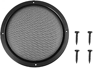 X AUTOHAUX Black Plastic 8.5" Mesh Grill Cover Car Speaker Subwoofer Protector