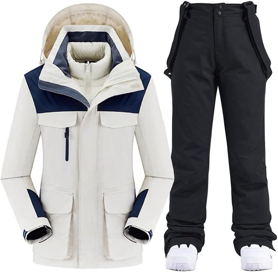 -30 Degree Ski Suit Women Winter Jackets and Pants Warm Waterproof Outdoor Snowboard Snow Jacket