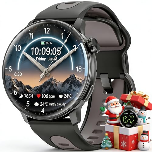 Smart Watch GPS, 1.43' AMOLED Screen Smart Watch for Men/Women Fitness Tracker, Military...