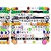 KANDI BAR Party Hard Rave Bracelets (12-pack) | NEW 2023 EDITION | handmade PLUR accessory for EDM music festival outfits | wear stylish colors & authentic phrases for Women, Men, & NB