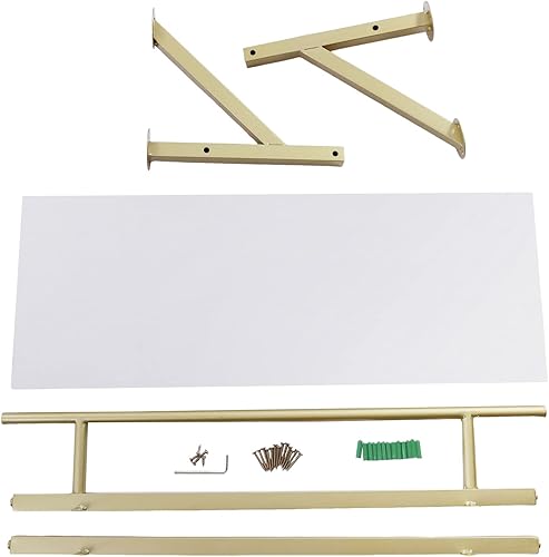 Miniatura 7 de Perchero de pared para colgar ropa, ahorro de espacio, con estante superior, barra colgante multiusos desmontable para tiendas de ropa, hoteles,