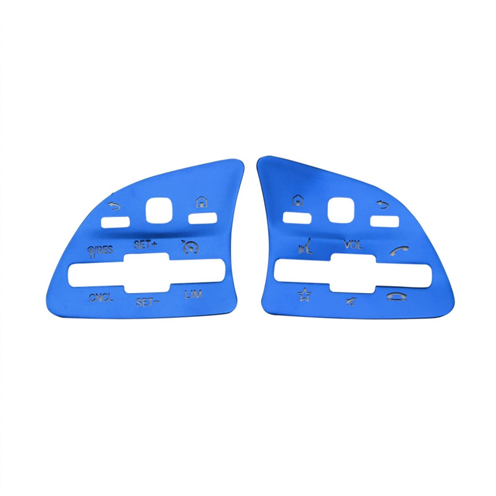 Cover up Scratches Auto Accessories Car Steering Wheel Button Cover Sticker Trim for Mercedes W167 X167 X247 W247 X253 W213 W205 W177(Blu)
