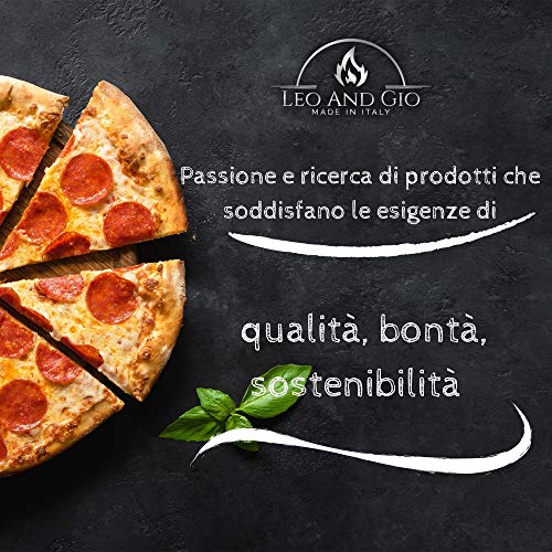 LEO AND GIO Pizzaschep voor oven, accessoires voor keuken, hout, pizza, gebak, brood, romana, snijplank - Image 8