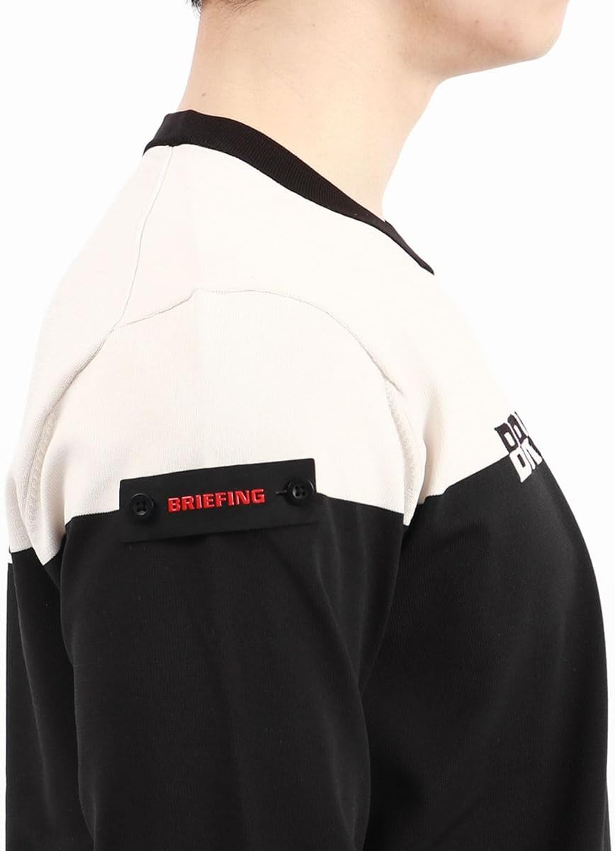 ブリーフィングゴルフMENS WR BI-CLR CREWNECK KNIT Amazon.co.jp: [ブリーフィング] クルーネックニット MS WR BI-CLR