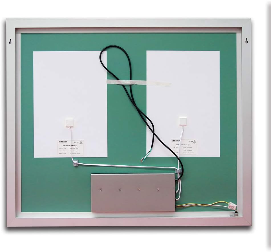 🔥 Hоt Dеаlѕ B&C 48x36 Inch LED Lighted Bathroom Wall Mounted Mirror, Adjustable Color Temperature Dimmable Memory Touch Button, Anti Fog Separately Control