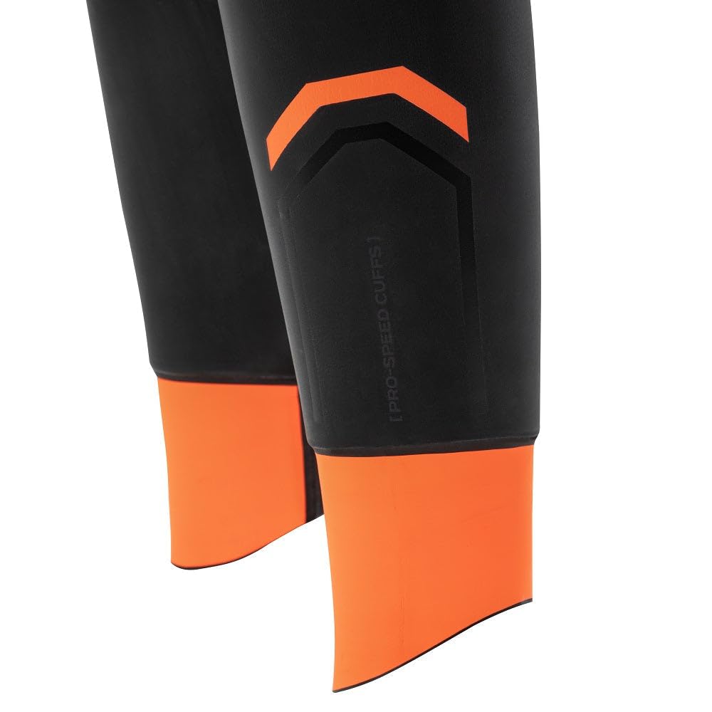 ZONE3 2025 Hombre Thermal Aspire Wetsuit WS22MTHRM101 - Black/Orange