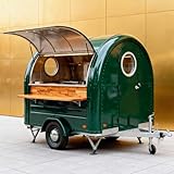 Commercial Food Truck Trailer with Full Kitchen Equipment, Mobile Food Vending Concession Unit for Sale, Refrigerated Catering Trailer for Coffee and Fast Food