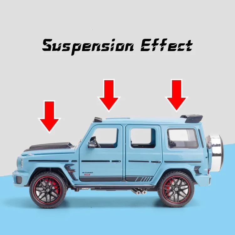Image of Invite Enterprise 1:24 Mercedees-Benz Barbos G800 Alloy Off-Road Car Model | Pull Back Car with Sound and Light Effects | Perfect Christmas or Birthday Gift for Adults and Children【Multicolour】