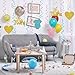 Maicaiffe It's Twins Hanging Swirl Decorations - Glitter 18 Pcs Twins Baby Shower Party Supplies - Twins First Birthday Streamers - We are One Babies Birthday Party Foil Swirls Ceiling Decorations