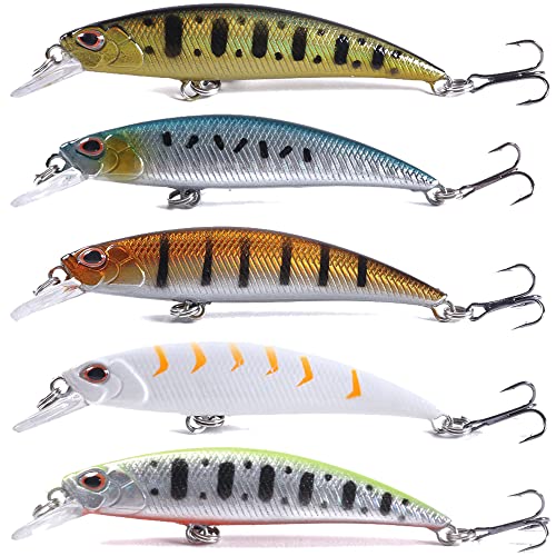 Jerkbait-Fishing-Lures-Jerk-Baits-for-Bass-Fishing-Jerk-Bait-Minnow-Lures-with-Tackle-Box-for-Freshwater-Saltwater10pcs