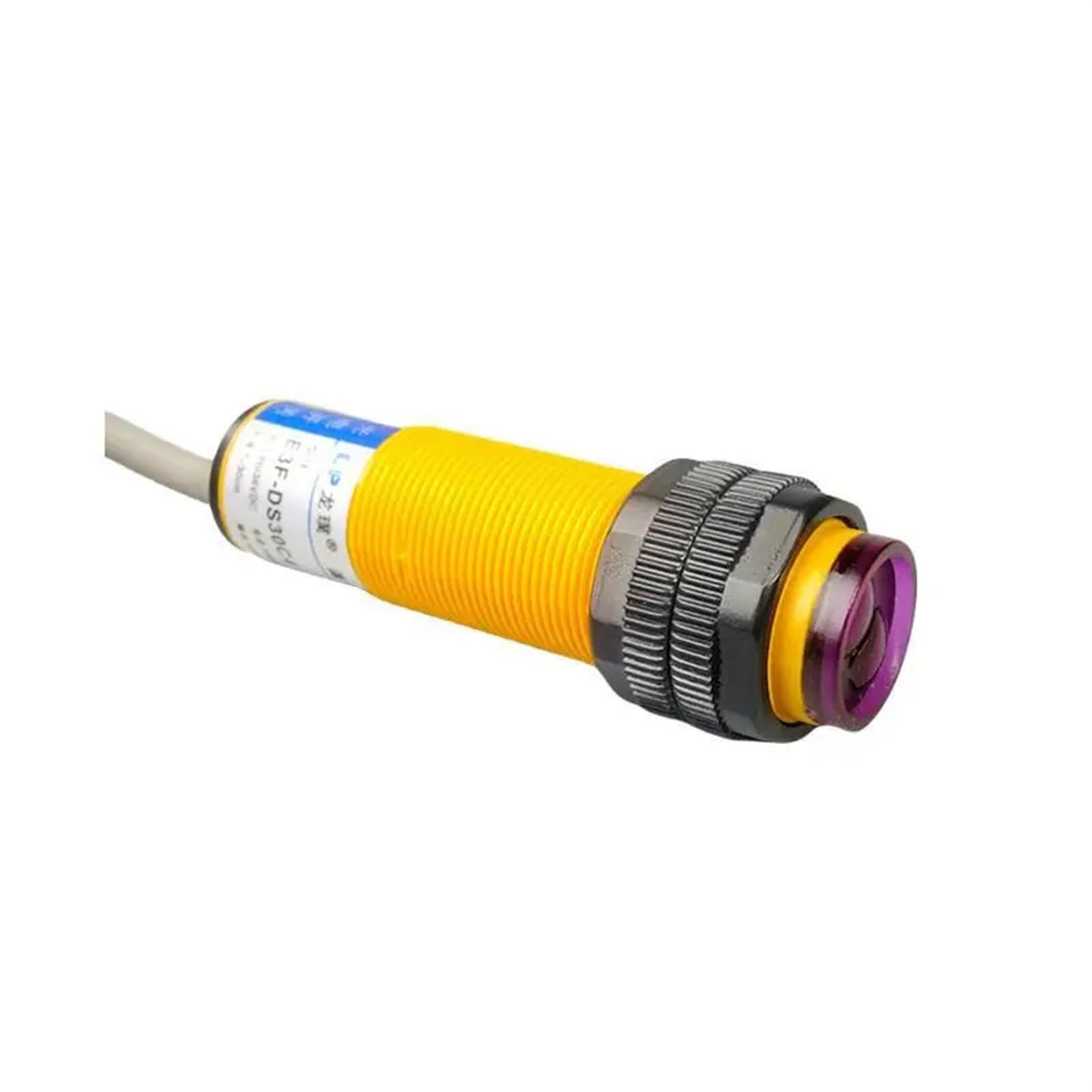 CXFCIHFT Proximity/Diffuse Reflection Photoelectric Switch Sensor DC12V Infrared E3F-DS10 NO/NC 5-50cm Detection Range Adjustable(E3F-DS10C4 NPN NO)