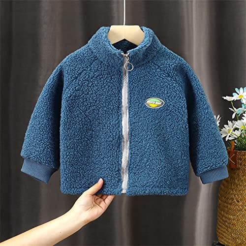 Kids Child Toddler Baby Boys Girls Solid Long Sleeve Patchwork Letter Fleece Winter Coats Jacket Boy Jackets Size2