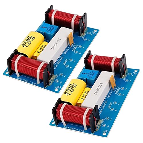 Pasotim 2Pcs 120W Speaker Crossover -338 3 Crossover Filters Speakers Frequency Divider