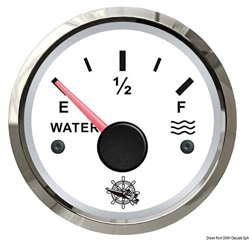 OSCULATI Jauge d'eau 240/33 Ohm Blanc/polie