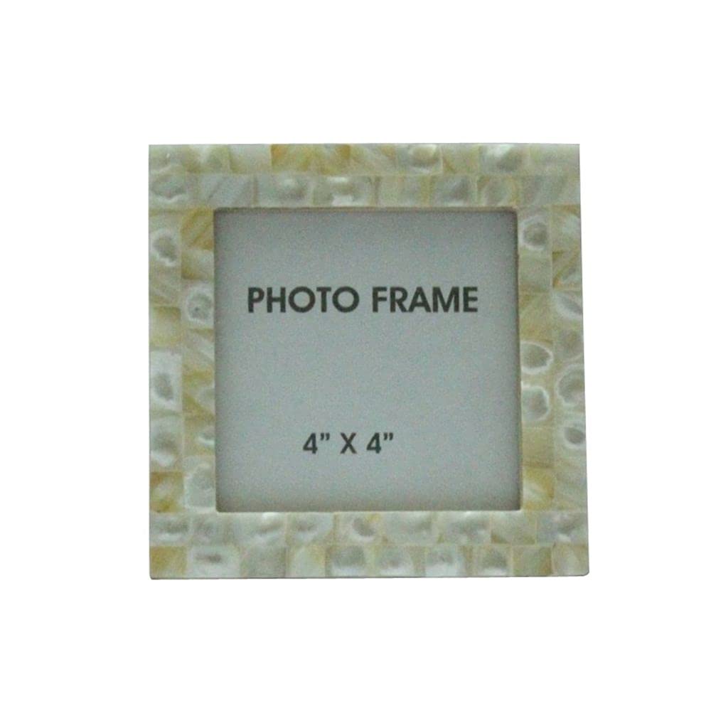 BIDKHome 4"x 4" Mother of Pearl Mosaic Frame