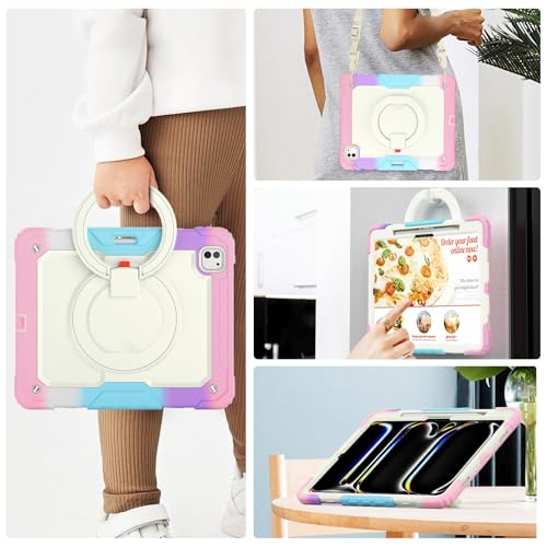 Coque de protection iPad Pro 13 M5 antichoc robuste finition rose - 6