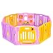 Costzon Baby Playpen Kids Safety Activity Center Play Zone (Pink, 8 Panel)