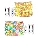 innotree LED String Lights, [2 Pack] 33ft 100 LED USB Plug in Fairy String Lights, 8 Modes Warm White & Multi-Color Changing Copper Wire Lights with Remote, Twinkle Lights for Bedroom, Patio, Party