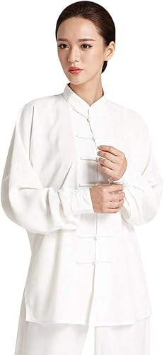 Miniatura 3 de Adulto Tai Chi Uniforme Chino Tradicional Artes Marciales Kung Fu Traje Algodón Lino Tang Traje