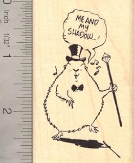 Groundhog Singing and Dancing Rubber Stamp, Groundhog Day